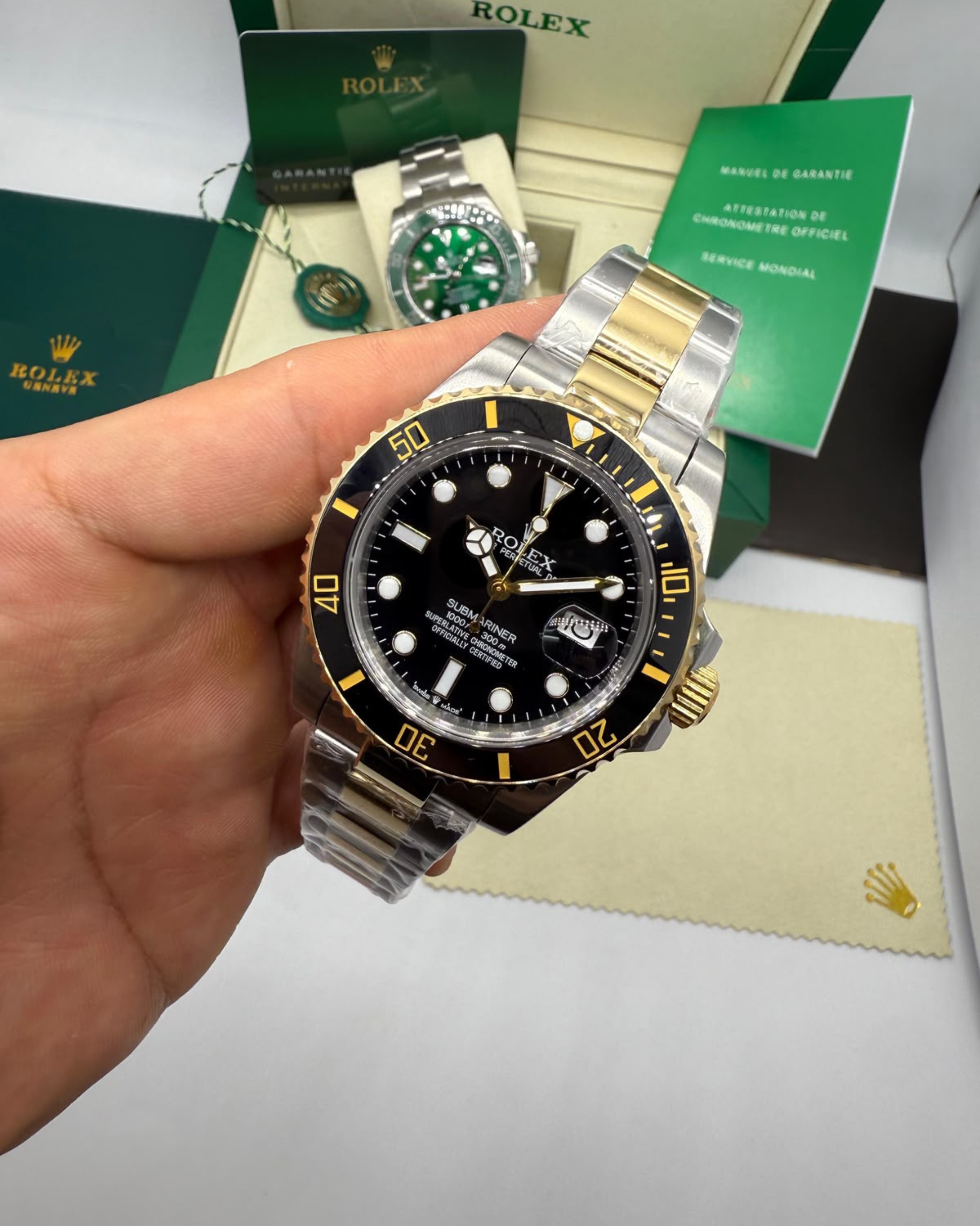 Rolex Submariner Preto e Dourado